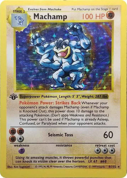 Machamp 8/102 1st Edition Shadowless
