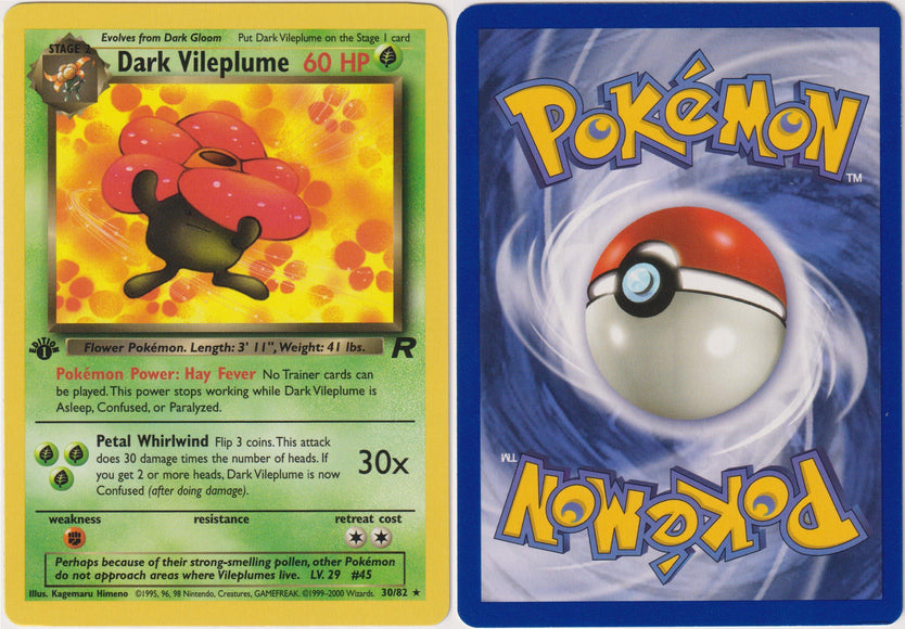 Dark Vileplume 30/82 Non-Holo
