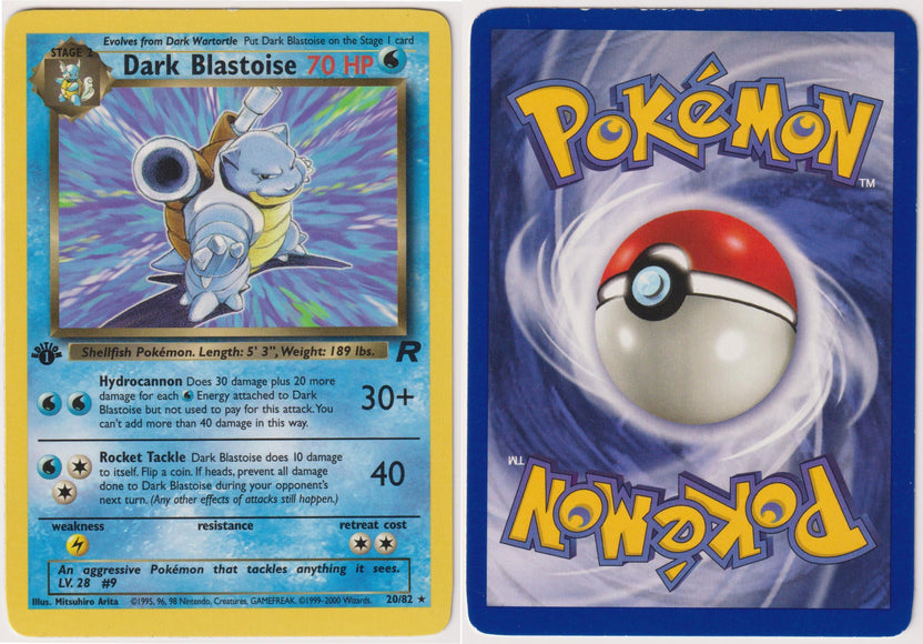 Dark Blastoise 20/82 Non-Holo