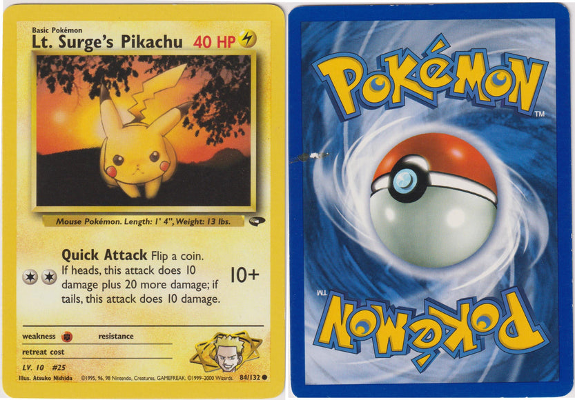 Lt. Surge's Pikachu 84/132