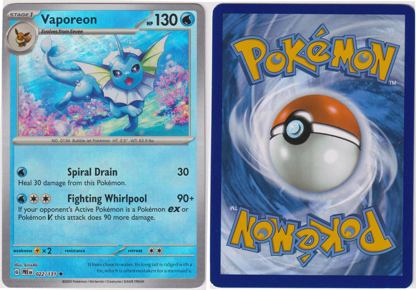 Vaporeon 022/131 Master Ball