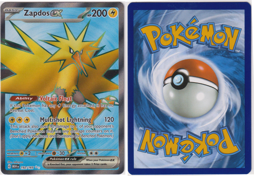 Zapdos ex 192/165