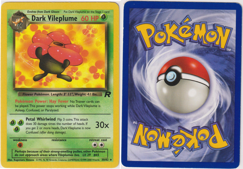 Dark Vileplume 30/82 Non-Holo