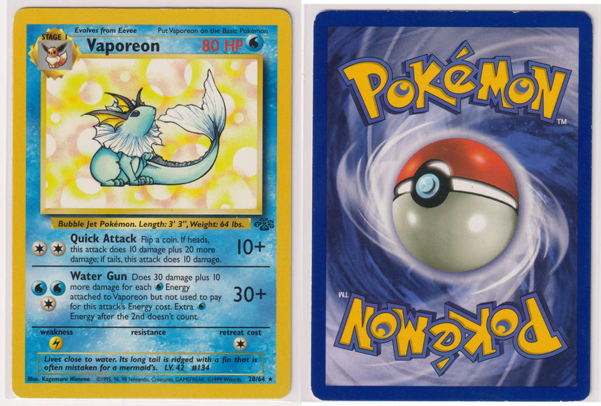 Vaporeon 28/64 Non-Holo