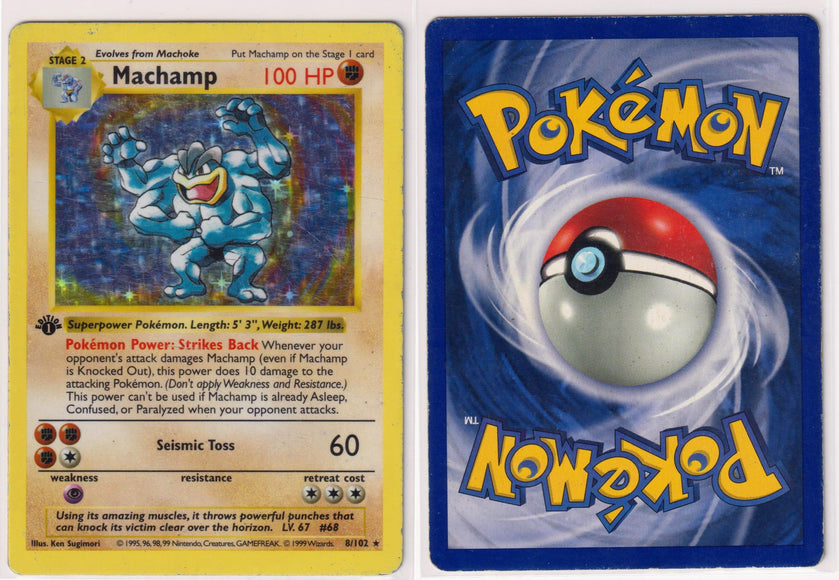 Machamp 8/102 1st Edition Shadowless