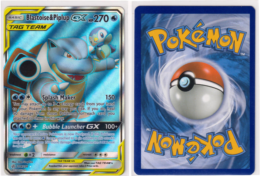 Blastoise & Piplup GX 214/236
