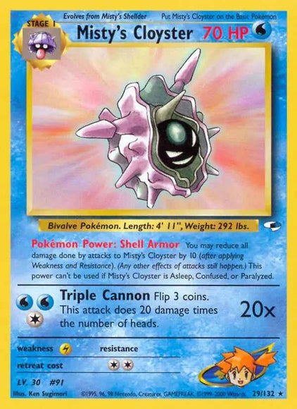 Misty's Cloyster 29/132 Non Holo