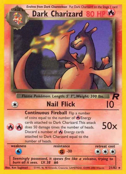 Dark Charizard 21/82 Non-Holo