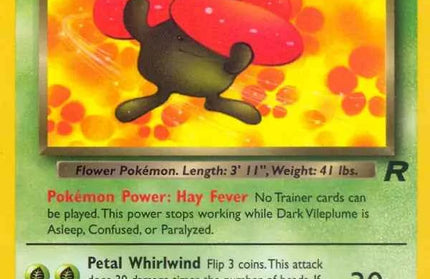 Dark Vileplume 30/82 Non-Holo