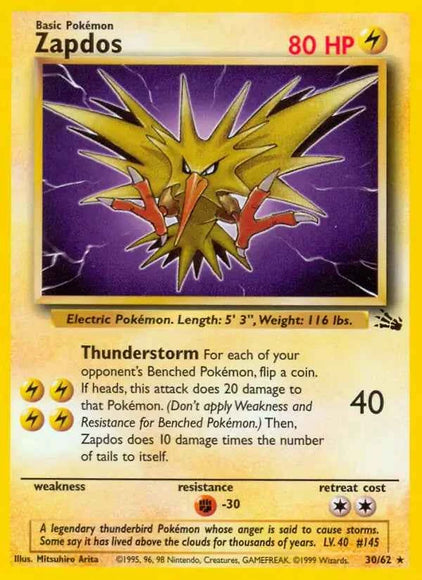 Zapdos 30/62 Non-Holo