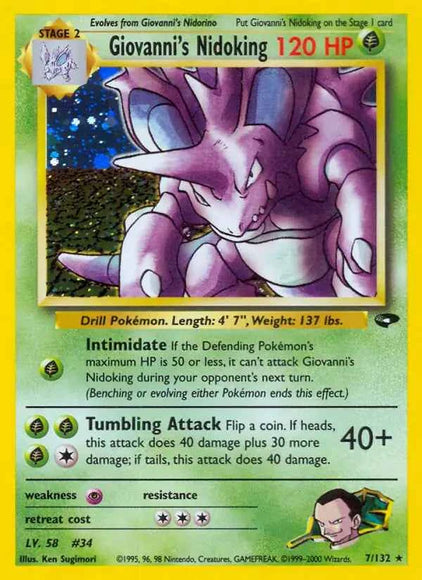 Giovanni's Nidoking 7/132