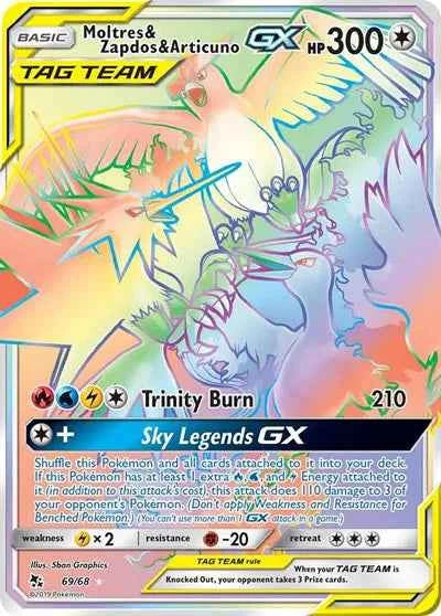 Moltres & Zapdos & Articuno GX 69/68