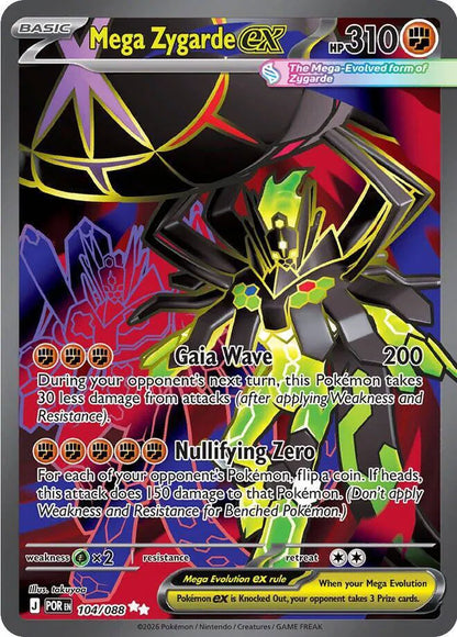 Mega Zygarde ex 104/088