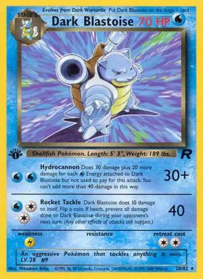 Dark Blastoise 20/82 Non-Holo