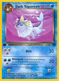 Dark Vaporeon 45/82 Non-Holo